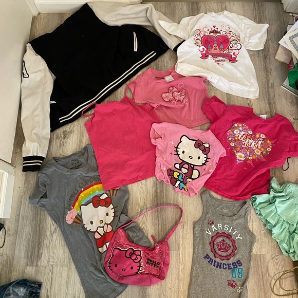 KIDS y2k core clothing bundle all can fit xs/s except green skirt (free) - Picture 1 of 6